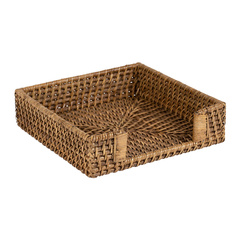 PLECIONY POJEMNIK EDNA  - 19x19xH.5CM - COTE TABLE - MY HONEY HOME