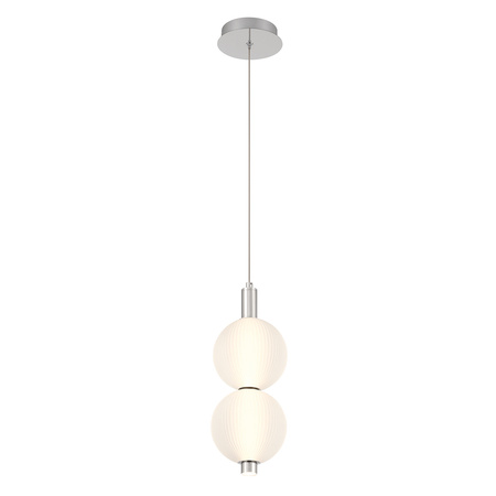 Mała lampa wisząca Palams - 2 źródła światła - Polerowany nikiel