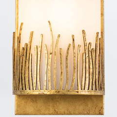 Kinkiet Sawgrass - 1 źródło światła - Płatkowe złoto