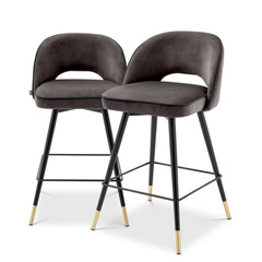 Stołek barowy Cliff zestaw 2 szt. Eichholtz - My Honey Home