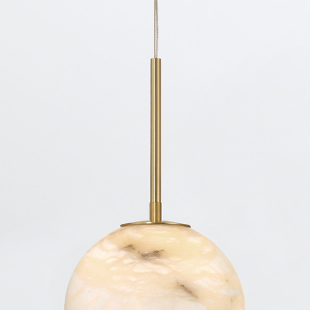 Mała lampa wisząca Kepler - 1 źródło światła - Szczotkowane złoto