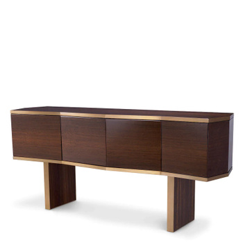 Komoda Eichholtz Xenon eucalyptus veneer brushed brass finish