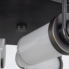 Plafon Wynwood - 3 źródła światła - Miejski brąz