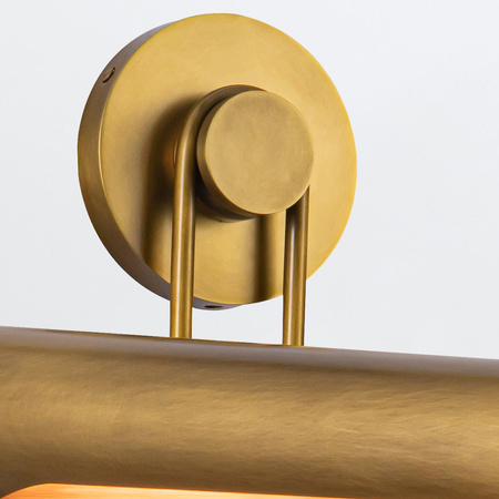 Średnia obrazówka Wynwood - 2 źródła światła - Vintage mosiądz