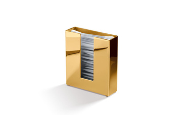 Pojemnik na patyczki kosmetyczne Decor Walther złoto 24-karatowe