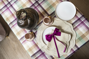 BIEŻNIK BAWEŁNIANY VERY PERI - 50 x 140 CM - ROSEBERRY HOME - MY HONEY HOME