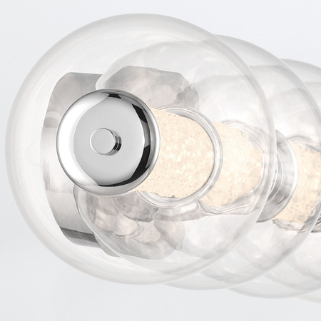 Kinkiet Atomo - 5 źródeł światła - Polerowany chrom