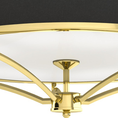 Plafon Stesso Gold / Nero L Orlicki Design