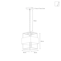 Lampa wisząca Authentage Q-Bri – latarnia