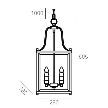 Lampa wisząca NEW YORK P04936CH