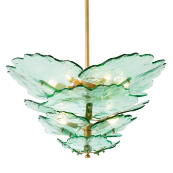 Żyrandol Florina green glass Eichholtz