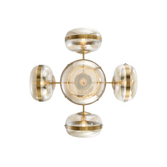 Żyrandol Nottingham - 5 źródeł światła - Antyczny mosiądz