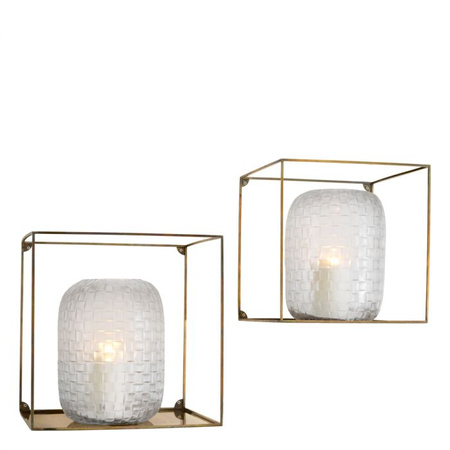 Stojak ścienny Deco kwadratowy zestaw 2 szt. Eichholtz