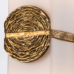 Kinkiet Elan - 2 źródła światła - Płatkowe złoto