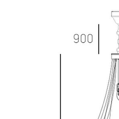 Lampa wisząca ROMA P09109NI