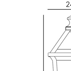 Słupek ogrodowy ZURICH F03647BK