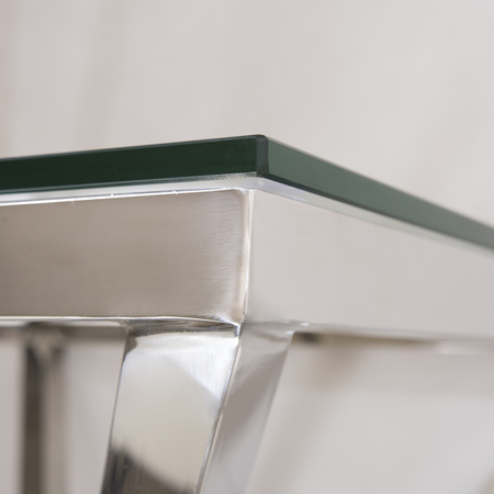 STOLIK BOCZNY GRAND - SREBRNY - 53 x 53 x 57 CM - MY HONEY HOME