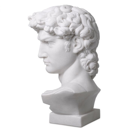 Dekoracja David white marble