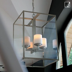 Lampa wisząca wewnętrzna Authentage Bellefeu vitrine - latarnia