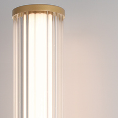 Średni kinkiet LED Fayton - Szczotkowane złoto