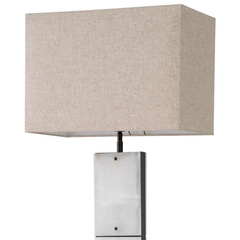 Lampa stołowa Ortiz bronze highlight finish incl shade Eichholtz