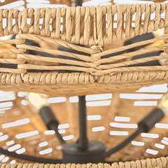 Żyrandol Ophelia - 13 źródeł światła - Czarny, karmelowy beż