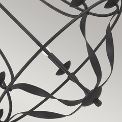 Żyrandol Bradbury - 5 źródeł światła - Popielaty