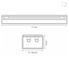 Lampa sufitowa Authentage Vitrine petite
