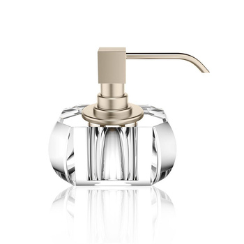 KRISTALL Dozownik mydła Decor Walther Krystalicznie czysty / nikiel satynowany
