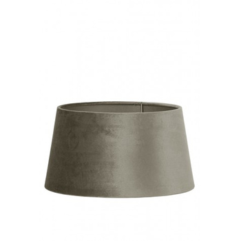 WELUROWY ABAŻUR BRĄZOWY - 20X17X11.5CM - LIGHT&LIVING - MY HONEY HOME