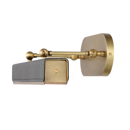 Średnia obrazówka LED Valise Picture - Vintage mosiądz, skóra smokingowa