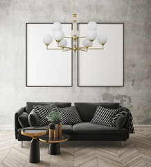 LAMPA WISZĄCA - ARTU GLASS - POLEROWANY MOSIĄDZ - KUTEK MOOD - MY HONEY HOME