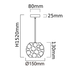 Lampa wisząca Carera Cromo S Orlicki Design