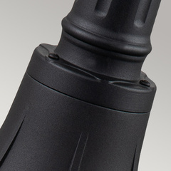 Średnia latarnia stojąca Bayview - 1 źródło światła - Czarna