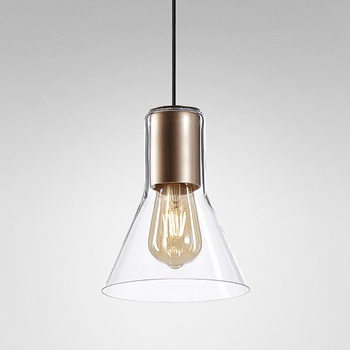 MODERN GLASS Flared TP E27 fi50 Phase-Control zwieszany biały struktura