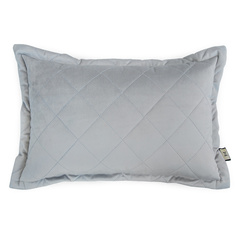 PODUSZKA DEKORACYJNA - PIKOWANA - SZARY WELUR - 30 x 50 CM - MY HONEY HOME COLLECTION