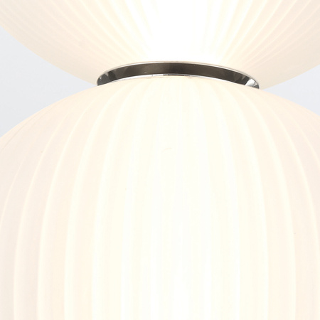 Mała lampa wisząca Palams - 2 źródła światła - Polerowany nikiel