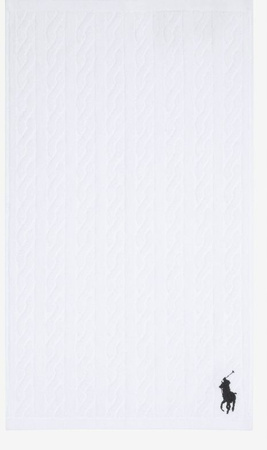 Ręcznik Cable White 62 x 137 cm Ralph Lauren