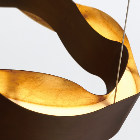 Średni żyrandol Vaughan - Brązowo-złoty