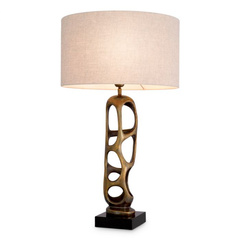 Lampa stołowa Kearny vintage brass finish incl shade Eichholtz