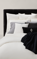 Poszewka Shirting Black White 50 x 75 cm Ralph Lauren