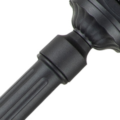 Duża latarnia stojąca Chicago - 1 źródło światła - Teksturowana czerń