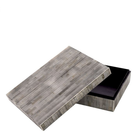 Pudełko Eichholtz Lucille L czarno-białe