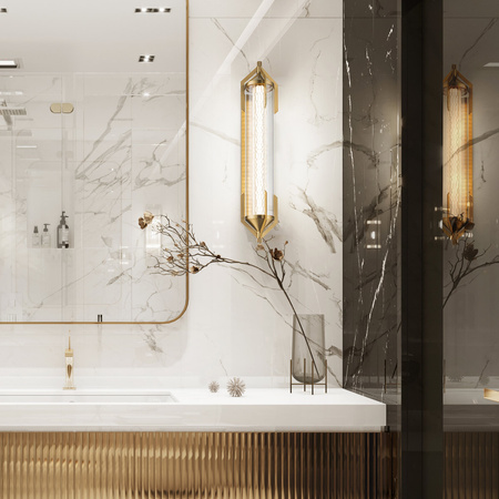 Kinkiet Espada - Szczotkowane złoto