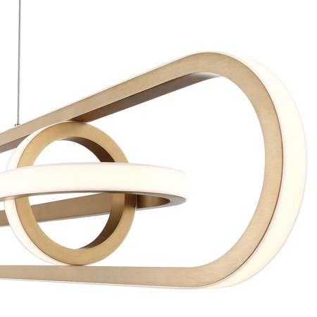 Lampa wyspowa Demark - Szczotkowane złoto