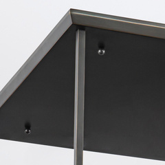 Półplafon Cairo - 4 źródła światła - Miejski brąz