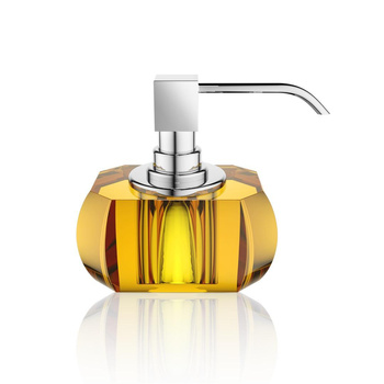 KRISTALL Dozownik mydła Decor Walther Bursztyn / Chrom