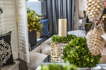 ŚWIECA - ZŁOTA - 10X28CM - SHISHI - MY HONEY HOME