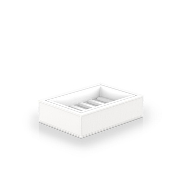 Mydelniczka Decor Walther Sztuczna skóra biała / Biała porcelana
