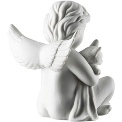 Anioł mały z kotem